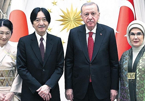 Cumhurbaşkanı Erdoğan, Japonya Veliaht Prensi’ni kabul etti