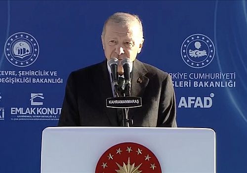 Cumhurbaşkanı Erdoğan Kahramanmaraş ta 155 Bininci Konut Kura Çekimi ve Anahtar Teslim Töreni'ne katıldı