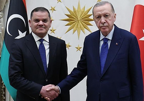 Cumhurbaşkanı Erdoğan, Libya Başbakanı Dibeybe'yi kabul etti