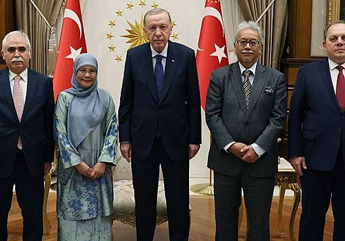Cumhurbaşkanı Erdoğan, Malezya yüksek mahkeme başkanlarını kabul etti