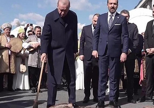 Cumhurbaşkanı Erdoğan, nevruz ateşini yaktı
