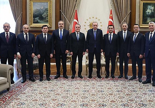 Cumhurbaşkanı Erdoğan, Özbekistan ve Azerbaycan bakanlarını kabul etti