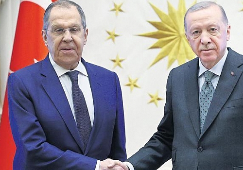 Cumhurbaşkanı Erdoğan, Rusya Dışişleri Bakanı Lavrov’u kabul etti