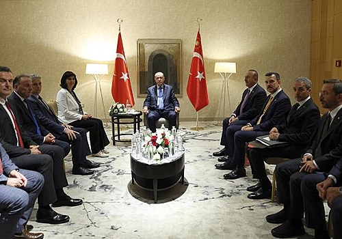 Cumhurbaşkanı Erdoğan, Sancak bölgesi liderleriyle bir araya geldi