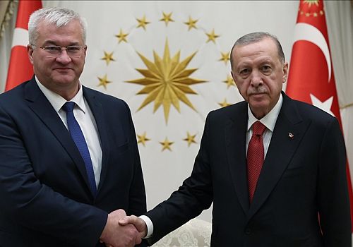 Cumhurbaşkanı Erdoğan, Ukrayna Dışişleri Bakanı Sybiha'yı kabul etti
