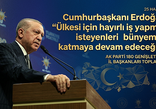 Cumhurbaşkanı Erdoğan: Ülkesi için hayırlı iş yapmak isteyenleri bünyemize katmaya devam edeceğiz