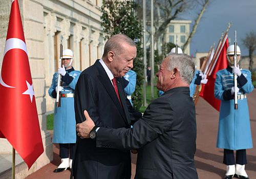 Cumhurbaşkanı Erdoğan, Ürdün Kralı 2. Abdullah’ı Dolmabahçe’de Resmi Törenle Karşıladı