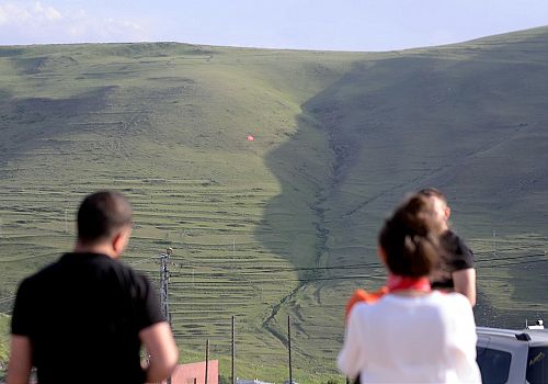 Damal'daki Karadağlar'ın eteğinde ortaya çıkan Atatürk silüeti ilgi çekiyor