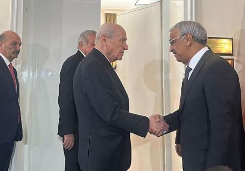 DEM Parti Heyeti, MHP Lideri Devlet Bahçeli ile TBMM’de Görüştü