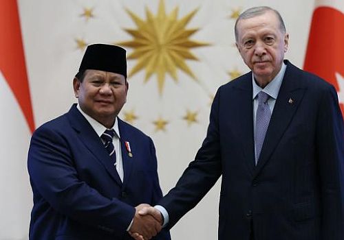 Erdoğan, Endonezya Cumhurbaşkanını Cumhurbaşkanlığı Külliyesi'nde resmi törenle karşıladı.