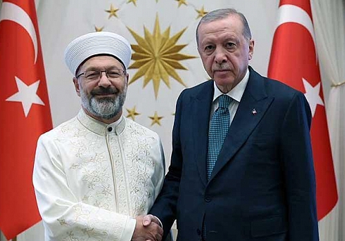 Erdoğan, eski Diyanet İşleri Başkanı Erbaş'ı kabul etti