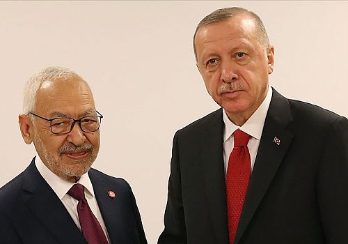Erdoğan, Tunus Meclis Başkanı Raşid el-Gannuşi'yi kabul etti