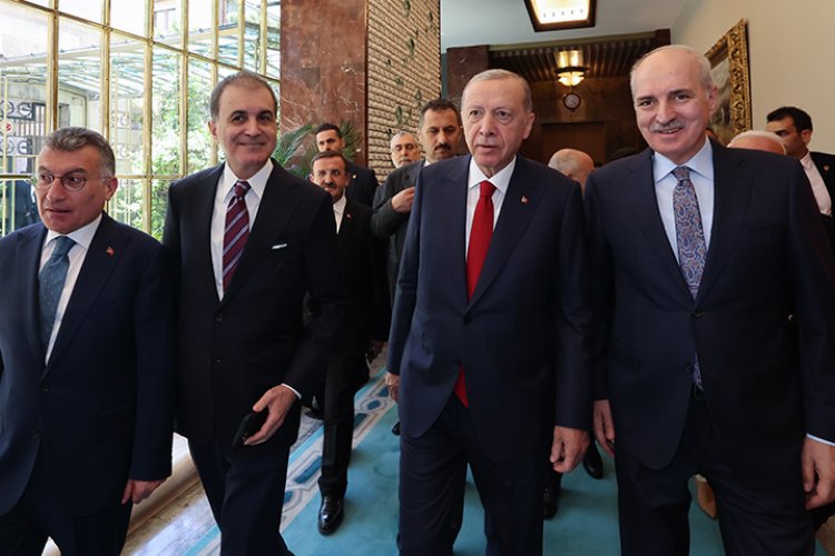 Cumhurbaşkanı Erdoğan'dan Kurtulmuş'a ziyaret
