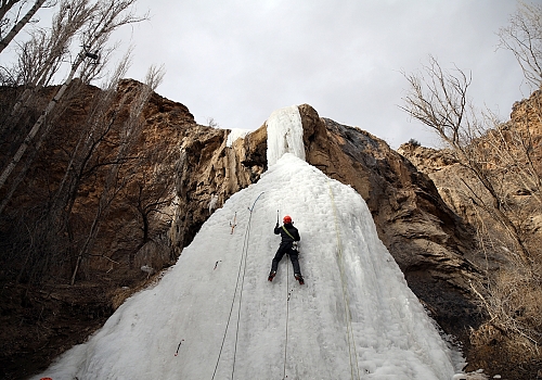 Erzurum'da 7. Uluslararası Emrah Özbay Buz Tırmanış Festivali başladı