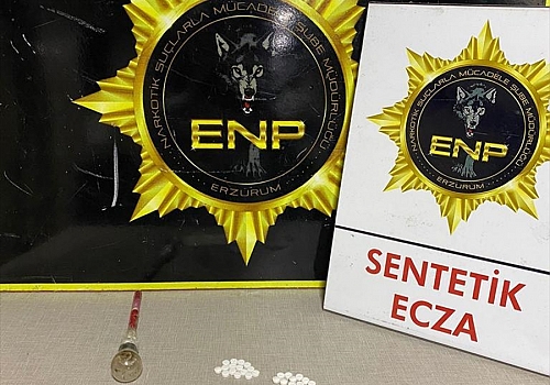 Erzurum'da uyuşturucu operasyonunda yakalanan 6 zanlı tutuklandı