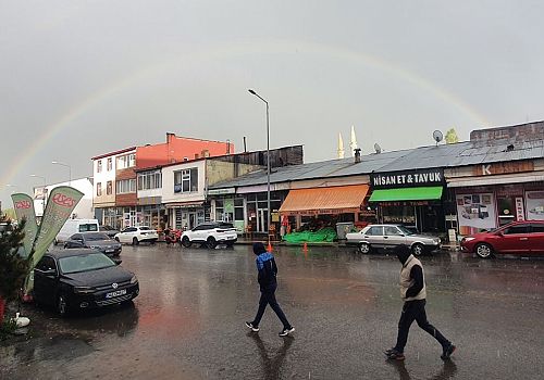 Erzurum ve Ardahan'da dolu ile sağanak etkili oldu