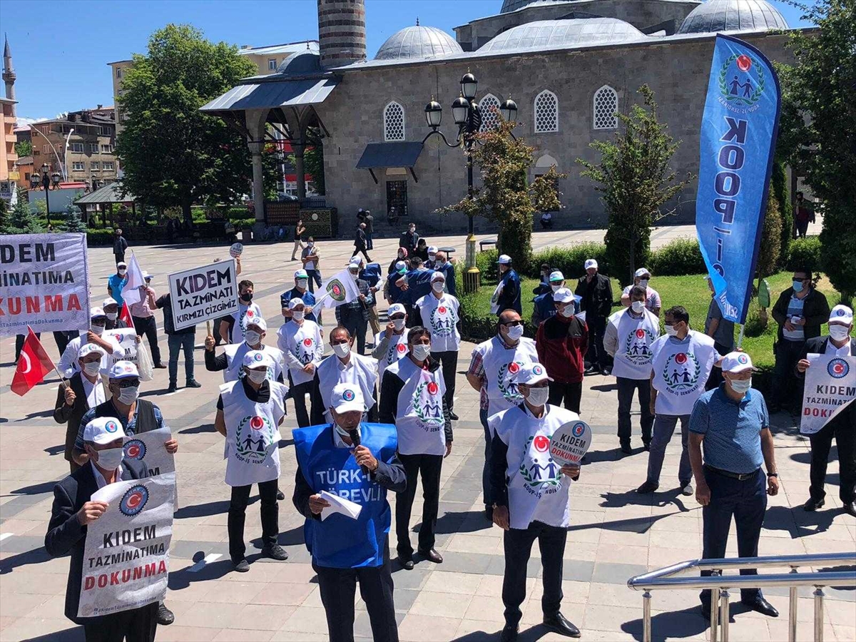 Erzurum ve Ardahan'da Türk-İş'e bağlı sendikalardan kıdem tazminatı açıklaması