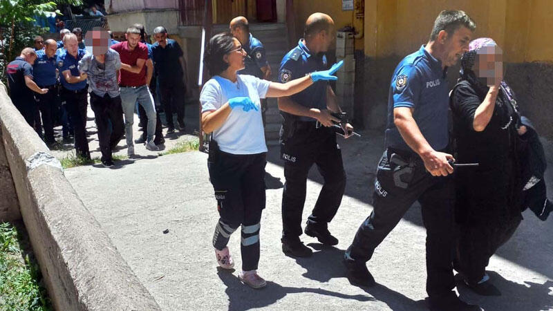 Eşinin alıkoyduğu kadını polis kurtardı