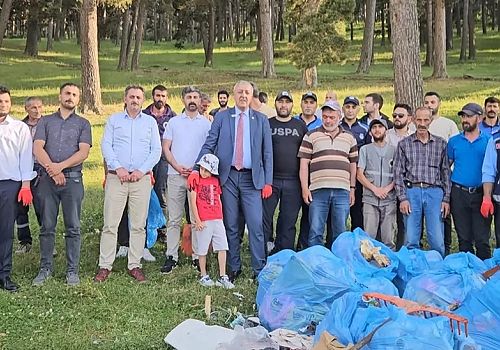 Göle de orman yangınlarına karşı temizlik seferberliği