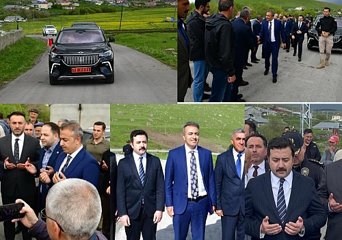 Göle Yiğit konak Yeniköy Kalecik Budaklı Grup köy yolu hızmete açıldı 