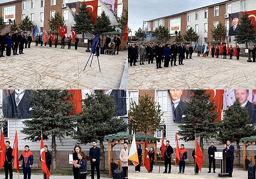 Hanak’ta 23 Nisan Coşkusu: Atatürk Anıtı’nda Çelenk Sunma Töreni Gerçekleştirildi