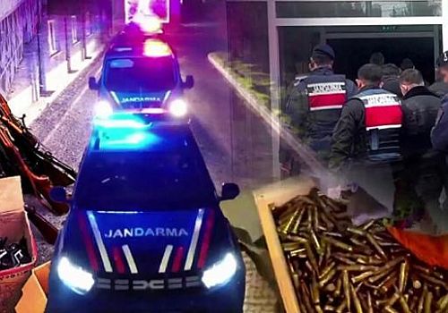 Jandarmadan ruhsatsız silahlara büyük darbe: 14 ilde 202 gözaltı