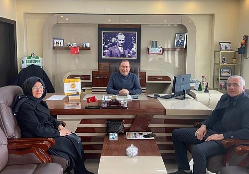 Kafkas Arısı Üretim Eğitim ve Gen Merkezi Müdürü Sinan Aydın, Başkan Çetin Demirci’yi ziyaret etti