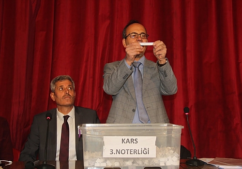 Kars'ta DSİ'ye alınacak kadrolu işçiler kurayla belirlendi