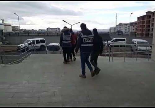 Kars'ta kablo hırsızlığı iddiasıyla yakalanan 2 şüpheli tutuklandı