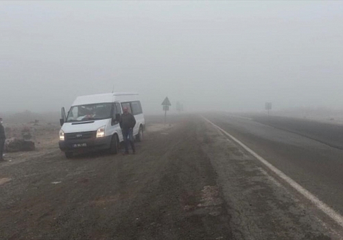 Kars ve Ardahan'da sis etkili oldu