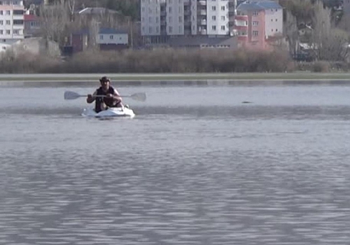 Kura Nehri'nin Göle Çevirdiği Ardahan Ovasında Kano Keyfi 
