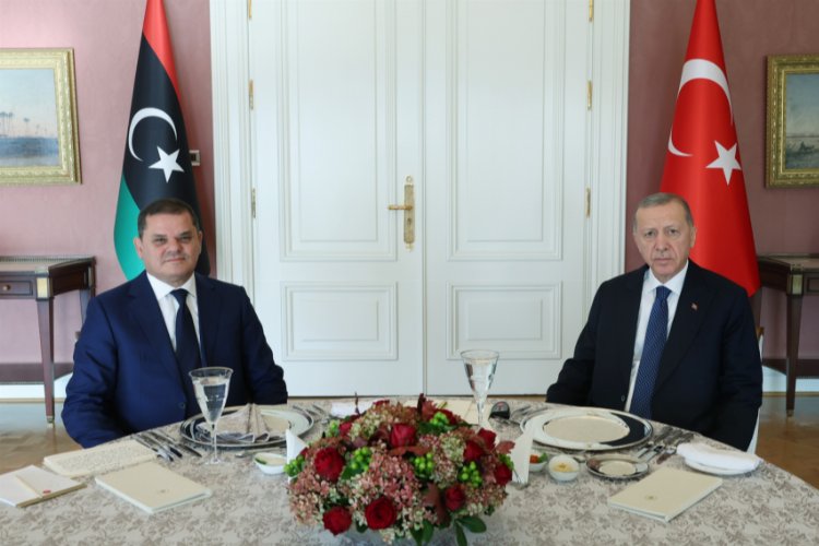 Cumhurbaşkanı Erdoğan Libya Başbakanı'nı Vahdettin Köşkü'nde ağırladı