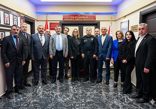 MHP Ardahan İl Başkanlığı’ndan Emniyet Müdürü Tüzün’e Ziyaret