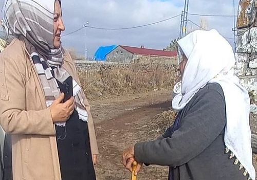 MHP Hanak Kadın Kolları İlçeyi Kapı Kapı Geziyor