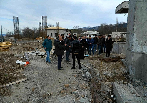 Milletvekili Atalay, Posof Türkgözü Sınır Kapısı inşaat alanında incelemelerde bulundu