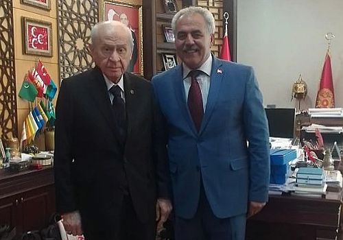 Milliyetçi Hareket Partisi Ardahan İl Başkanı Turgay Mert Bahçeli yi ziyaret etti 