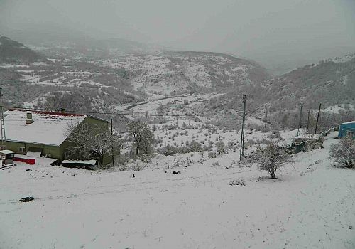 Posof etkili olan kar yağışı ile beyaza büründü