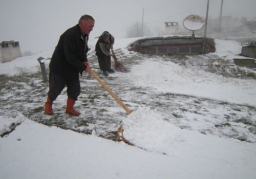Posof ta etkili olan kar yağışı hayatı olumsuz etkiliyor