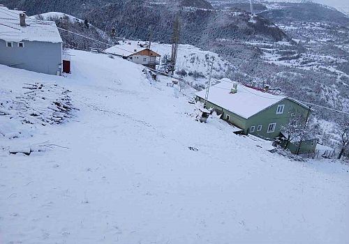 Posof’ta Nisan Ayında Kar Sürprizi: Ulaşım Durma Noktasına geldi