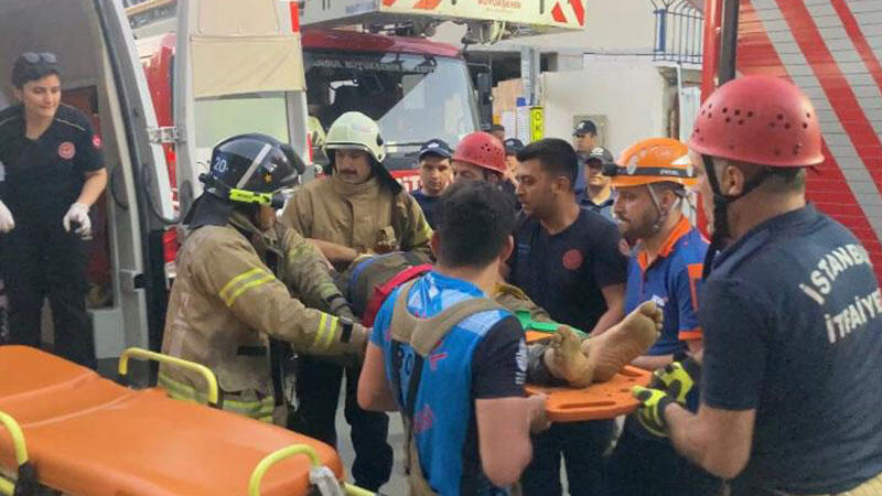 Şişli'de inşaatta toprak kayması: 2 yaralı