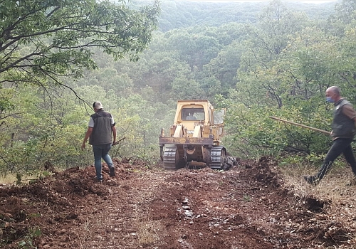 Tunceli kırsalındaki 4 ayrı noktada çıkan örtü yangınlarından üçü söndürüldü