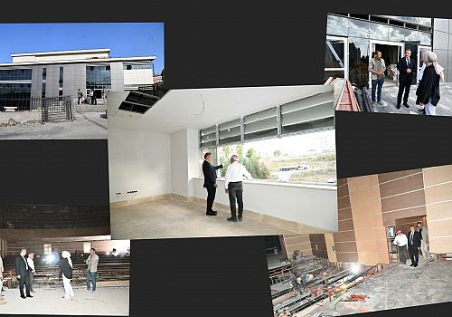 Vali Çiçek, Kültür Merkezi İnşaatında İncelemelerde Bulundu