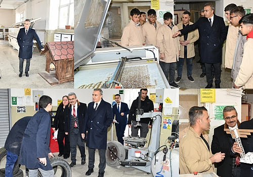 Vali Çiçek’ten Kazım Karabekir MTAL’ye Çıkarma: Atölyelerde Üretim ve Eğitim Yakından İncelendi