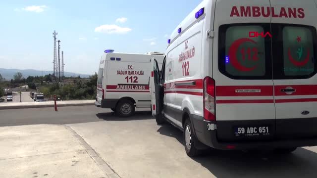 Tekirdağ'da kaza, 1'i trafik polisi 6 kişi yaralandı