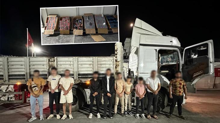 TIR'dan çıkanlara polis bile şaşırdı! Kıskıvrak yakalandılar