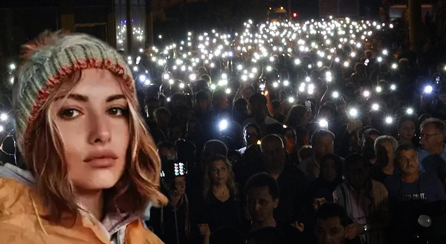 Trabzon'da boşanma aşamasındaki kocasının katlettiği Sinem için 'ışıklı' anma