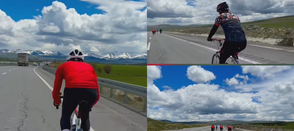 Vali Çiçekli ile Göle'ye 40 Kilometrelik Tur