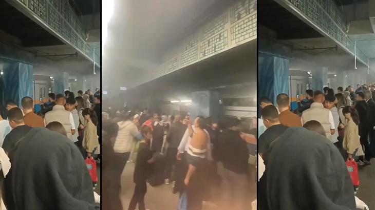 Yenikapı Metro İstasyonunda yangın paniği! Alarm devreye girdi