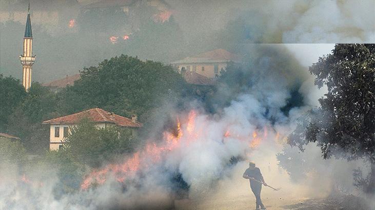 Zamanla yarış başladı! Yangın iki ilçeye yayıldı, alevler köylere ulaştı